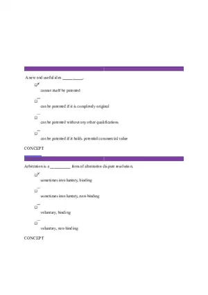 Business Law (14 Questions Were Answered Correctly)