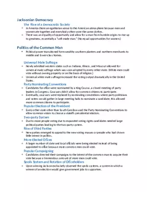 Jacksonian Democracy