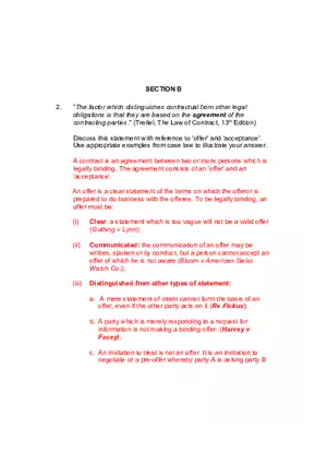 Essentials of Law Questions and Answers Section B Part 1