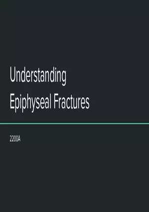 Understanding Epiphyseal Fractures