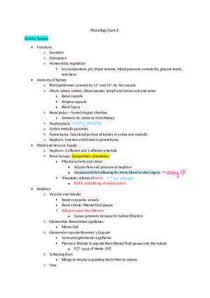 Physiology Exam Study Guide