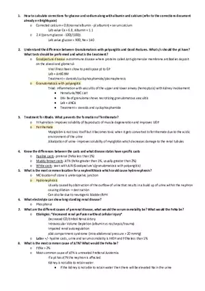 Review for Nephro GI 2024