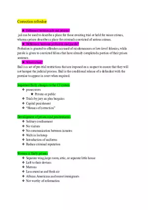 Correction Refresher