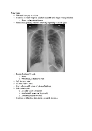 X-ray Study Notes