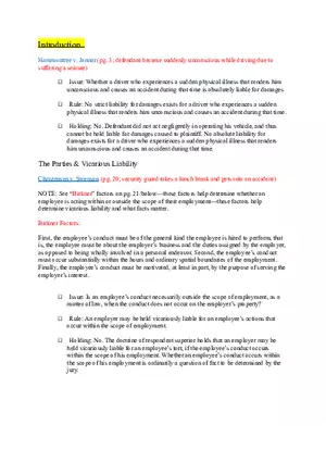 Torts (Case Briefs) Part 1