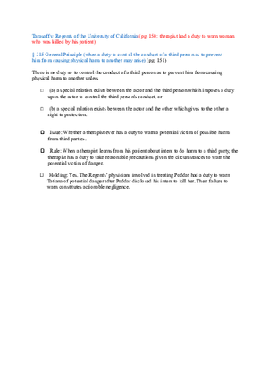 Torts (Case Briefs) Part 2