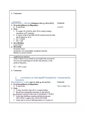 Contracts Case Briefs - Lecture Notes Part 5