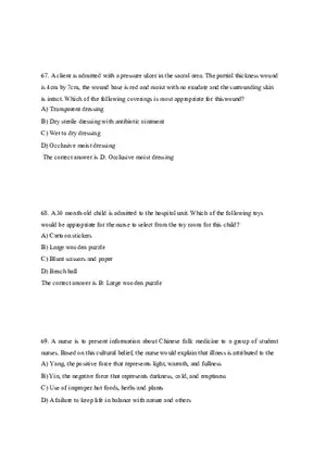 HESI EXIT V4 160 Questions and Answers Part 4