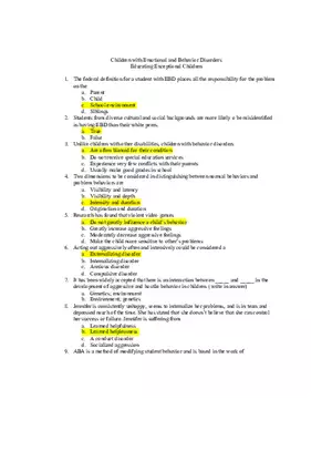 Practice Quiz From Educating Exceptional Children