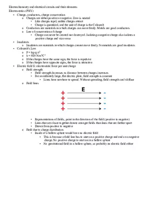 Electrochemistry and Electrical Circuits