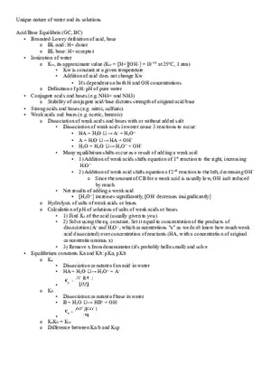 Acid-Base Equilibria
