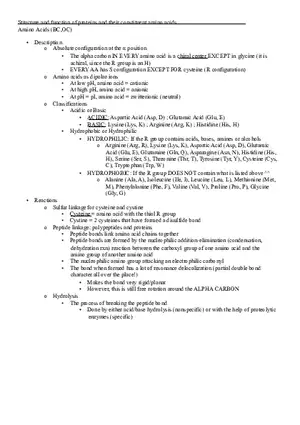 Structure and Function of Proteins