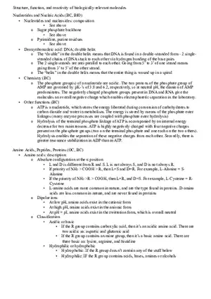 Nucleotides and Nucleic Acids