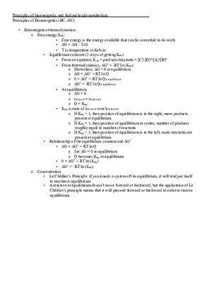 Principles of Bioenergetics