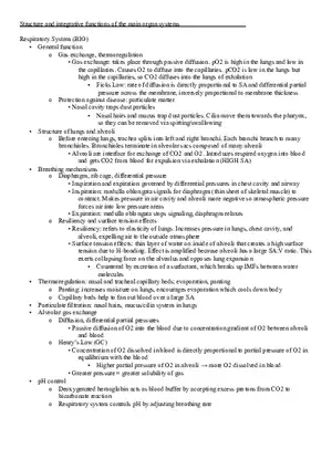Structure and Integrative Functions of the Main Organ Systems
