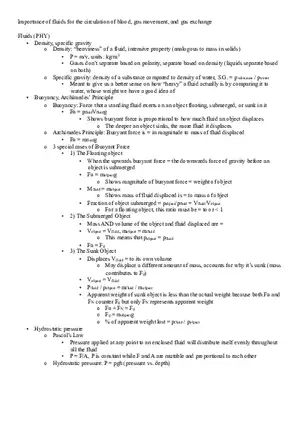 Importance of Fluids for the Circulation of Blood
