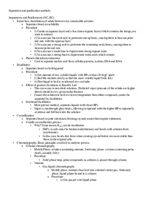 Separation and Purification Methods