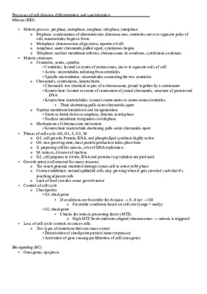 Processes of Cell Division