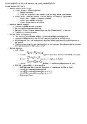 Atoms Nuclear Decay