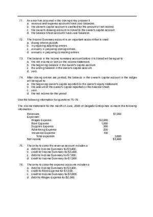 Chapter 4 Test Bank for Principles of Accounting Part 2