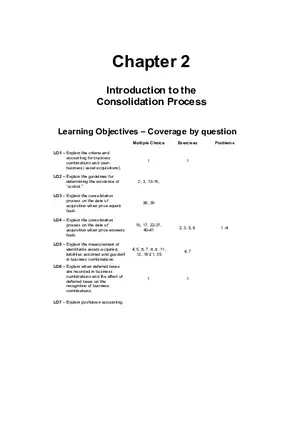 Solutions and Test Bank Advanced Accounting 5th Edition