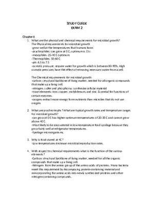Microbiology Exam 2 Study Guide
