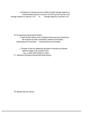 What is Epidemiology Part 4