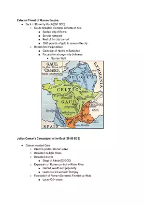 External Threat of Rome