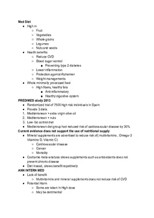 Med Diet Study