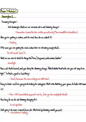 Exam 1 Review: Harrington