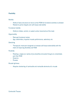 Flexibility Learning Materials