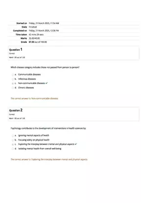 HS1101 Review Quiz: Attempt Review