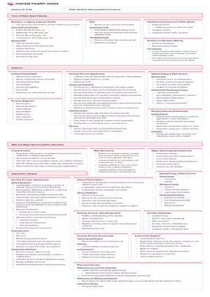Lecture 12: Older Adults & Neurocognitive Concerns