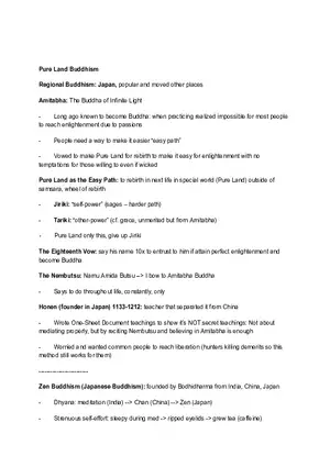Unit 2, Lecture 6: Pure Land and Zen Buddhism