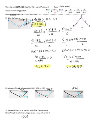 Week11 VJ - Law of Sines