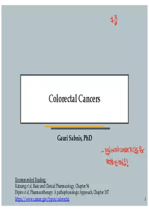 Colorectal Cancers Study Presentation