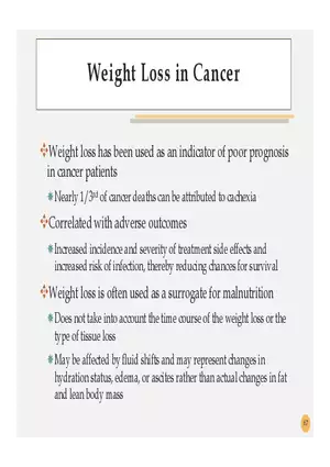 Pathophysiology: Cachexia