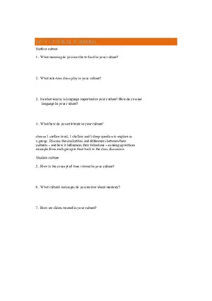 Cultural Identity Worksheet Canvas