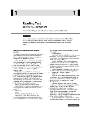 Reading Literature Test Part 1
