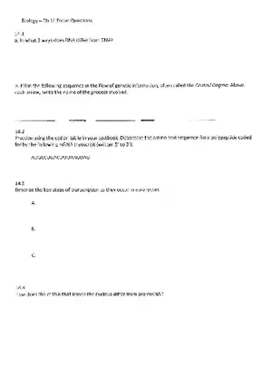 Chapter 14 Gene Expression From Gene to Protein