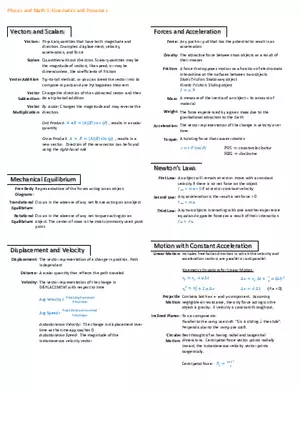 Notes for Physics and Math