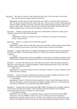 Hemo Function Questions 3