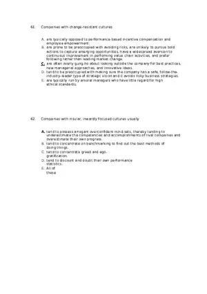 Superior Strategy Execution-Another Path to Competitive Advantage Answer Key 4