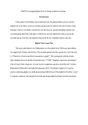 Leveraging Digital Tools to Design Authentic Learning