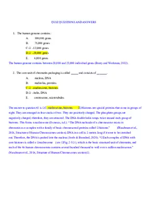 Advanced Problems In Genetics Quiz Answers