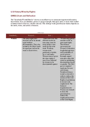 U.S History Minority Rights