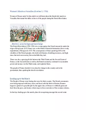 Women's March on Versailles