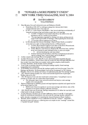 Toward a More Perfect Union Study Guide