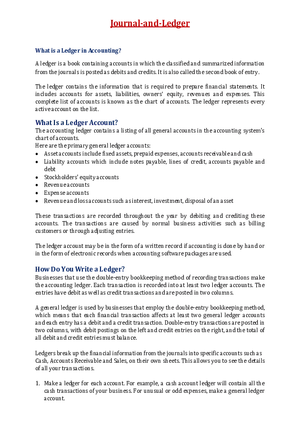 Journal-and-Ledger