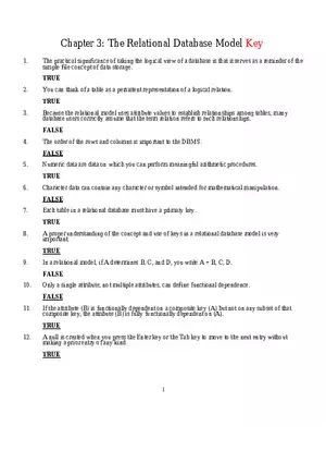 Chapter 3 The Relational Database Model